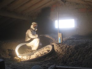 Isolation comble perdu : ouate de cellulose