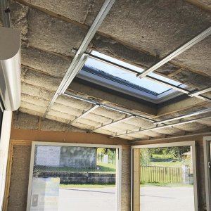 Isolation plafond avec panneau lin, chanvre et coton